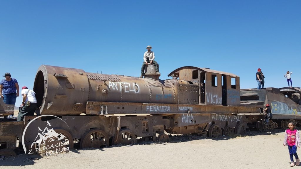 cmentarzysto lokomotyw Salar de Uyuni