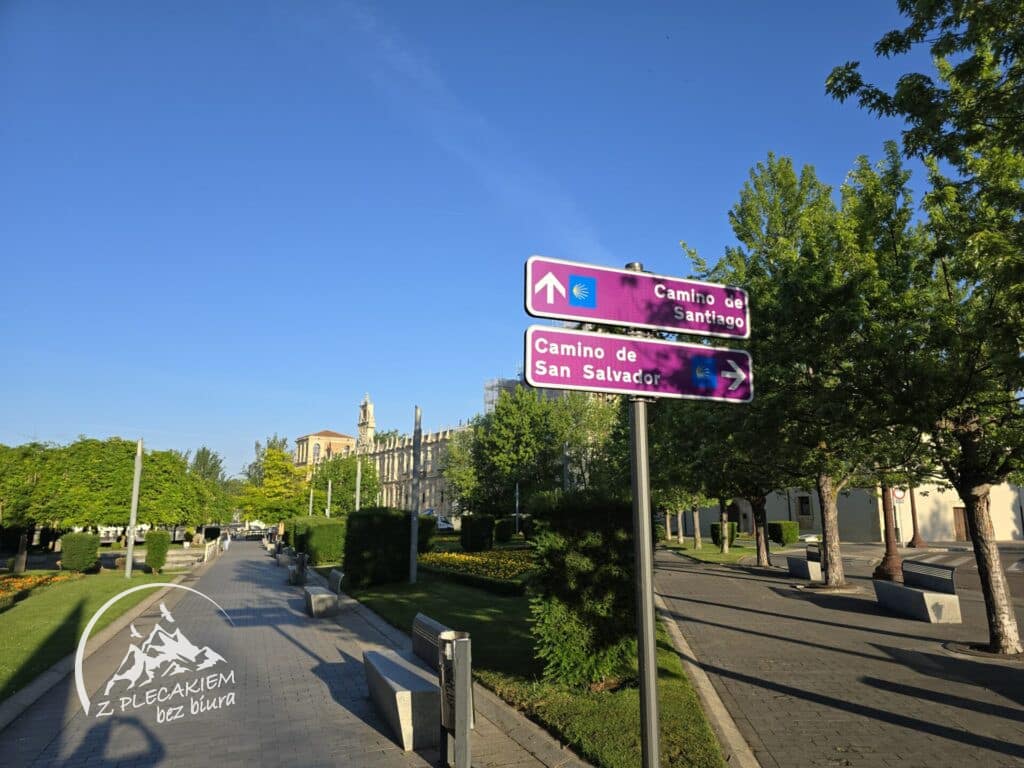 Przewodnik Camino de San Salvador - miejsce rozejścia się Camino Frances i San Salvador